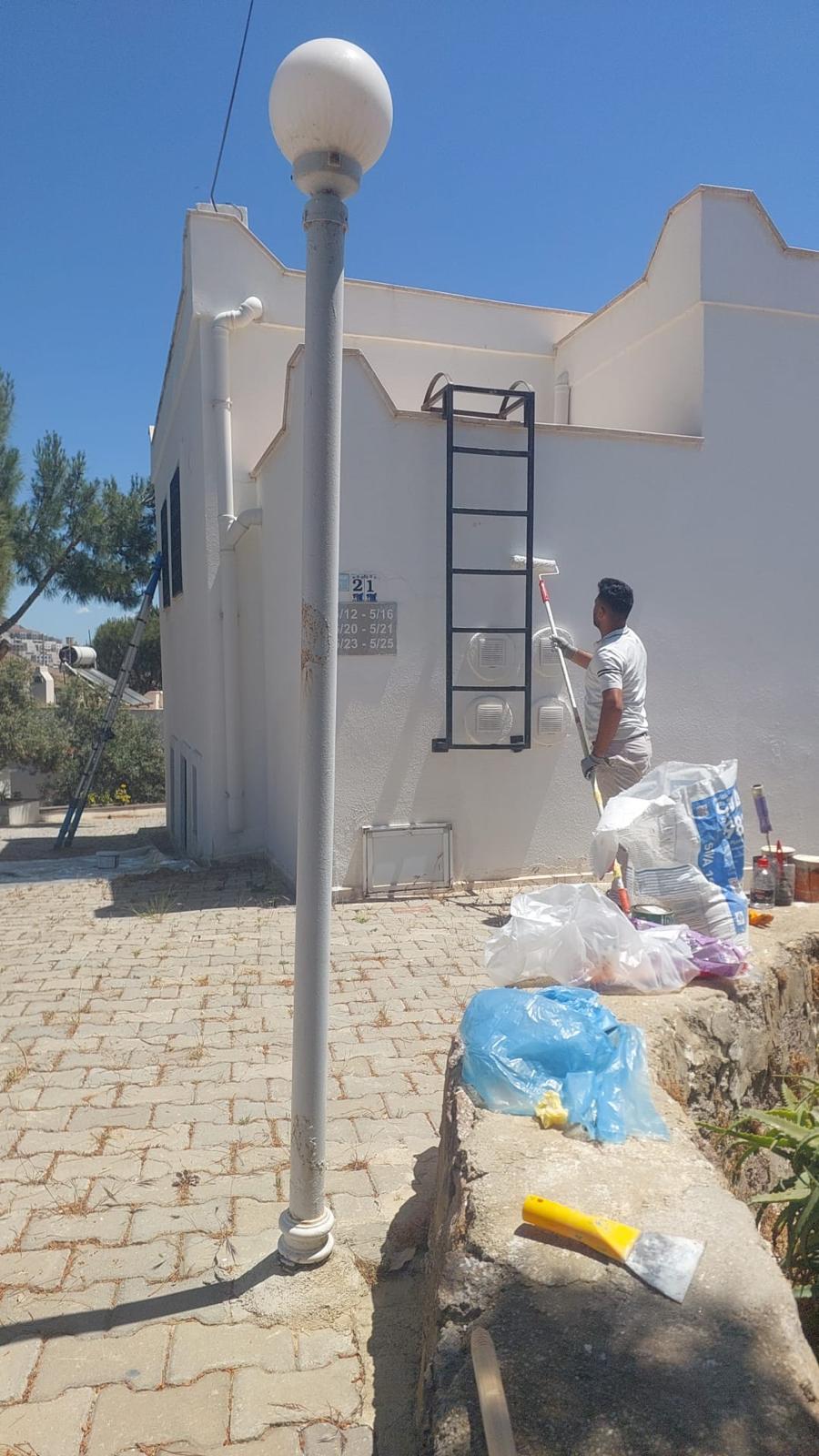 Dış cephe boyası tamamlandı
